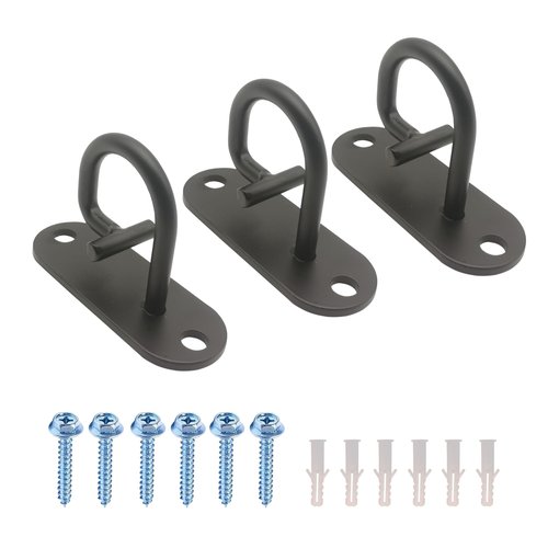 MoskAv 3 PCS Resistance Band Wall Anchor,Resistance Band Wall Anchor,Space Saving Wall Mount Workout Anchors for Home Gym Workouts，Body Weight Straps, Suspension Training, Exercise,Stretching,Yoga