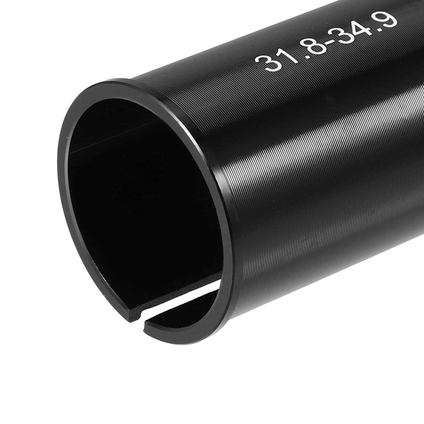 X AUTOHAUX 2 Pcs 31.8mm to 34.9mm Bicycle Bike Seat Post Tube Adapter Seatpost Reducing Sleeve Adapter Aluminium Alloy Black