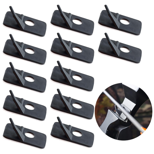 DonLeeving 12 PCS Arrow Rest for Recurve Bow Black Plastic Archery Arrow Rest for Compound Bows with Adhesive Back Hunting Shooting Targeting Accessory for Right Hand