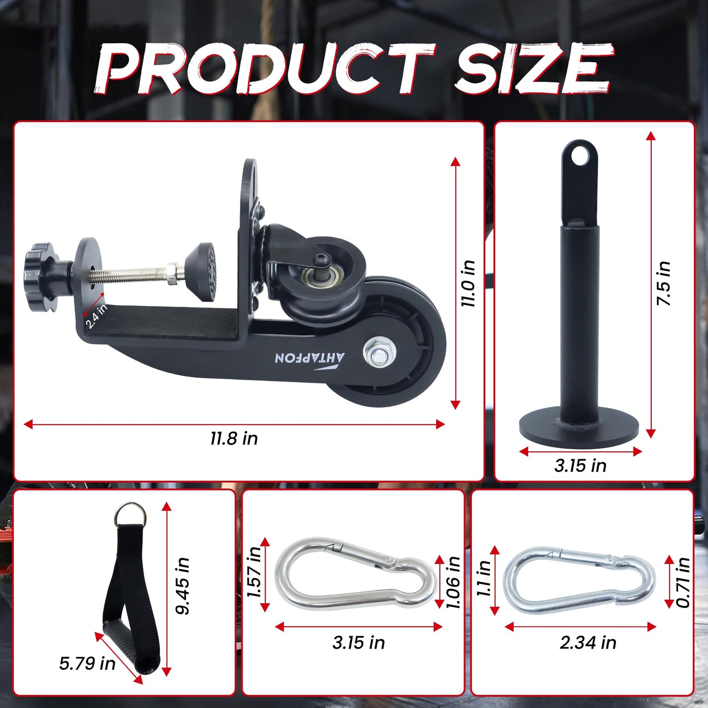 AHTAPFON Arm Wrestling Training Equipment, Arm Wrestling Training Table Pulley Cable System, Fitness Wrist & Forearm Strengtheners for Adults Professional and Biceps Training