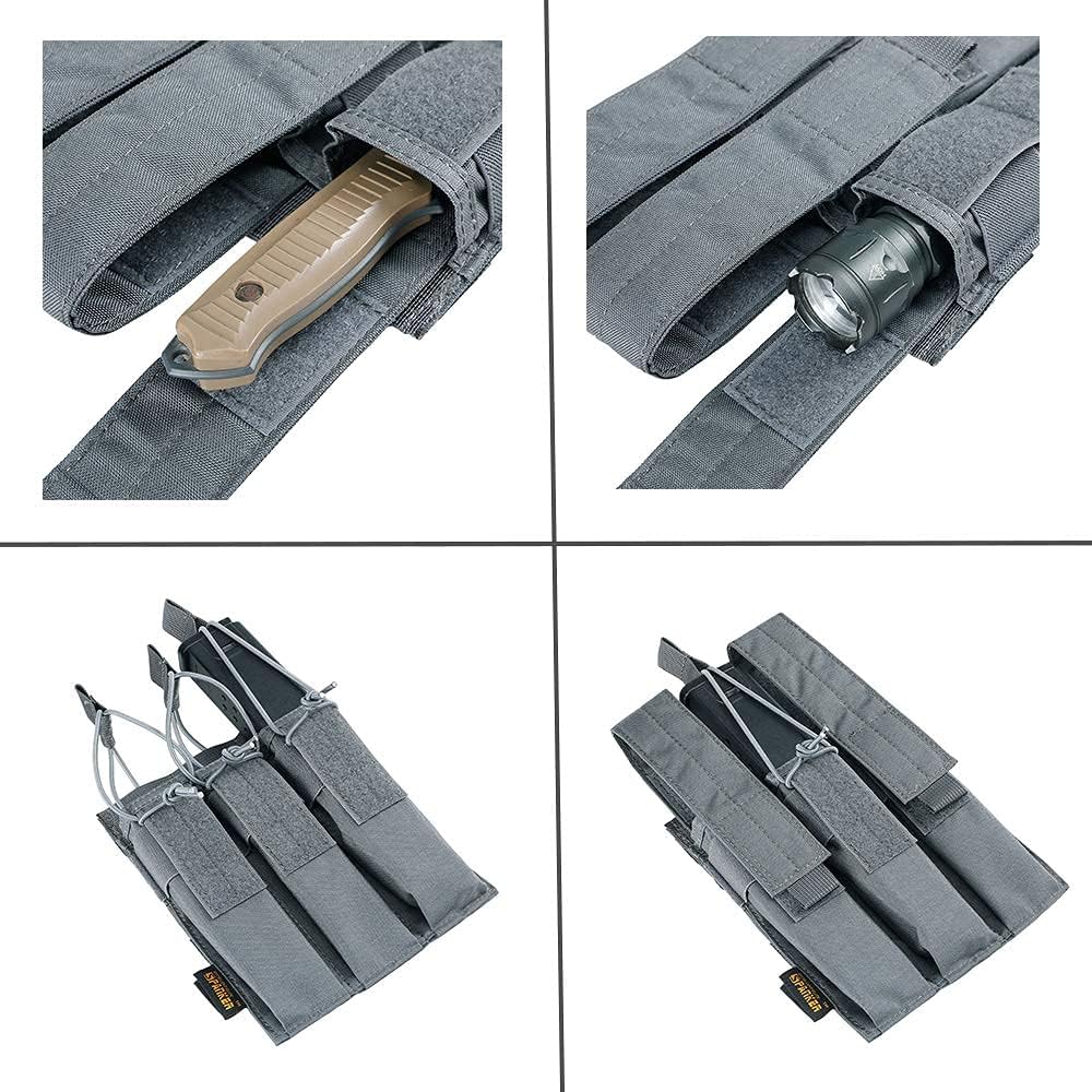 EXCELLENT ELITE SPANKER Open Top Single/Double/Triple Kriss Mag Pouch Tactical Molle MP7 Magazine Pouch