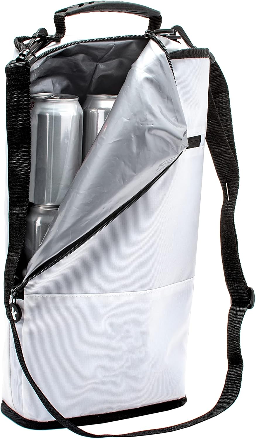 geckobrands Verticool Cooler - Insulated Portable Soft Cooler Bag with Adjustable Shoulder Strap, Holds 9 Cans or 2 Wine Bottles, Perfect for Beach, Picnics, and Outdoor Activities