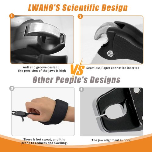 LWANO Archery Compound Bow Release Aids Trigger 3-4 Finger Adjustable Wristband Thumb Arrow Release Aids for Adults Youth Hunting Shooting Training Accessories (Black)