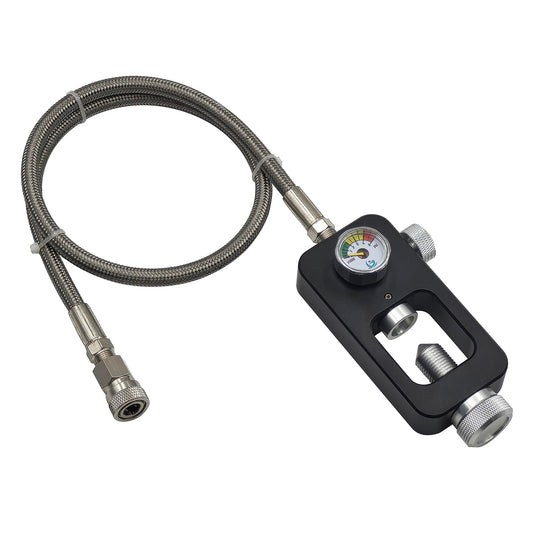 Aopkeo PCP Airsoft Paintball Diving Scuba Refill Station for Filling Air Tanks 24inch Hose