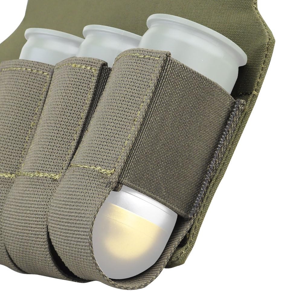 Grenade M203 Quintuple Pouches, Smoke Grenade Flash Bomb Bag Military Tactical Hunt Airsoft Magazine Holder Accessory