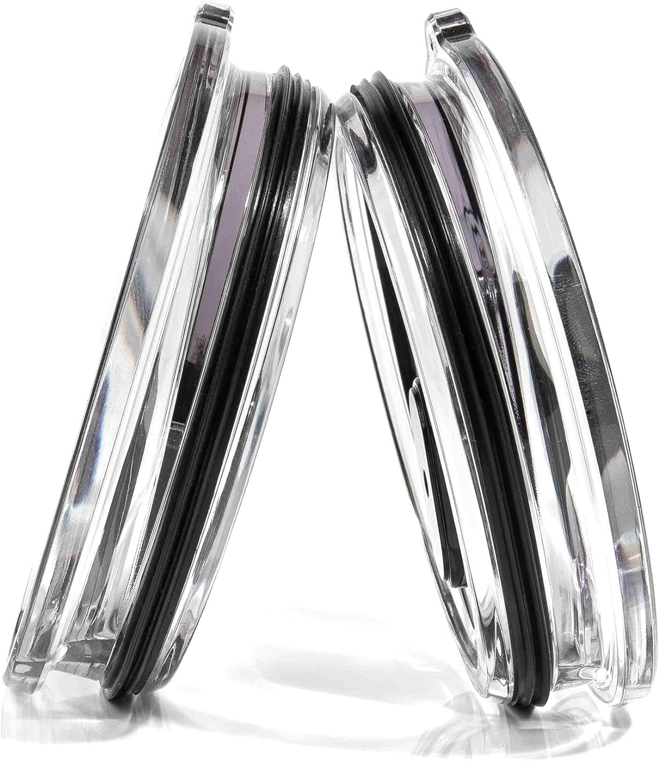 Amazleer 3 Pack 20 oz Magnetic Tumbler Lid with 3 Magnetic Slider Replacement, 20 oz Replacement Lid for Yeti Lids Old Style Rtic Coffee Tumbler, Magneti Spill Proof Tumbler (Black)