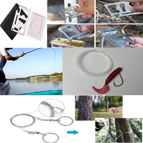 Outdoor Camping Survival Gear and Equipment, Survival Kits Fishing Hunting, Birthday Gifts for Men Dad Him Husband Boyfriend Teen Boy Camping Hiking