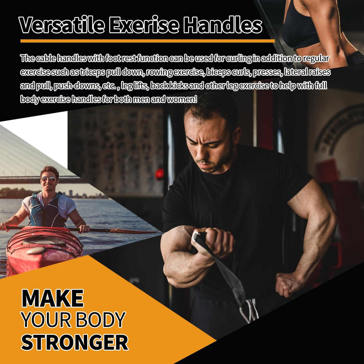 5-Way Hand-Grip for Bowflex、compatible with any BowFlex home gym equipped with power rods.