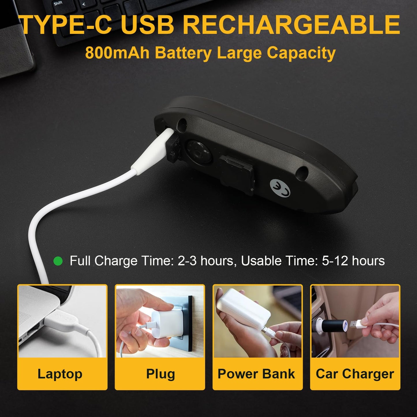 JINKEY Smart Bike Tail Light with Turn Signals, USB Rechargeable Wireless Bicycle Turn Signal Lights, Remote Control Waterproof Rear Safety Warning Light for ebike Scooters