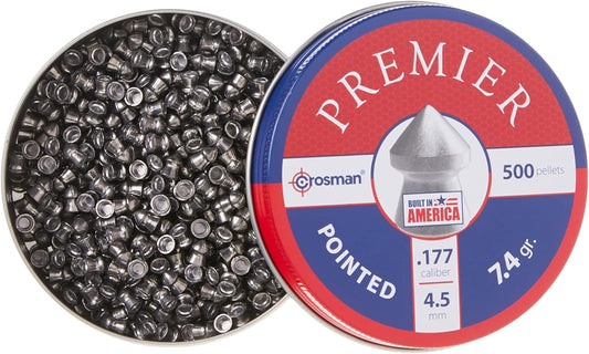 Crosman 7-P577 Pointed .177-Caliber Pellets, Lead(500-Count)