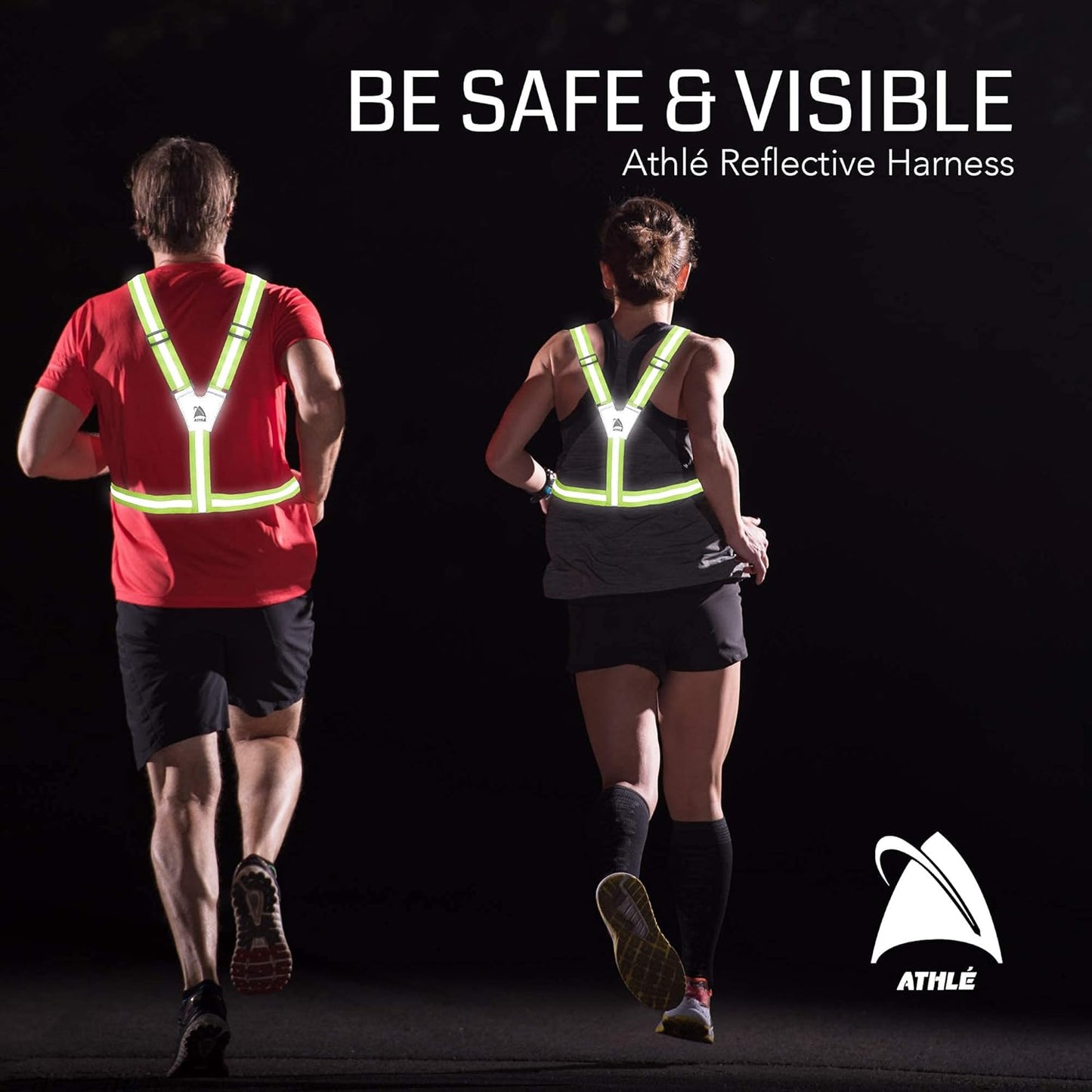 Athlé Reflective Vest with Phone Holder - High Visibility Vest for Safe Running, Jogging, Dog Walking, Biking and More