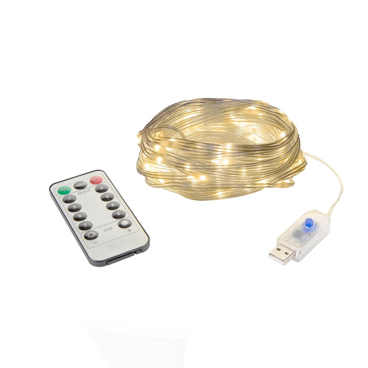 Stansport 117-100 30' LED Outdoor String Lights with Remote