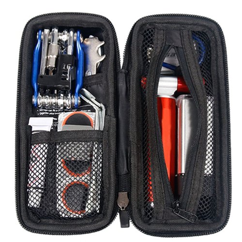MOUMOUTEN Bicycle Tool Storage Bag, Bike Repair Tool Pod with Sealed Zipper, Bike Tire Repair Kit Bag for Bicycle Water Bottle Cage, Maintenance Kit for Cycling, MTB, Mountain, Road Bicycle