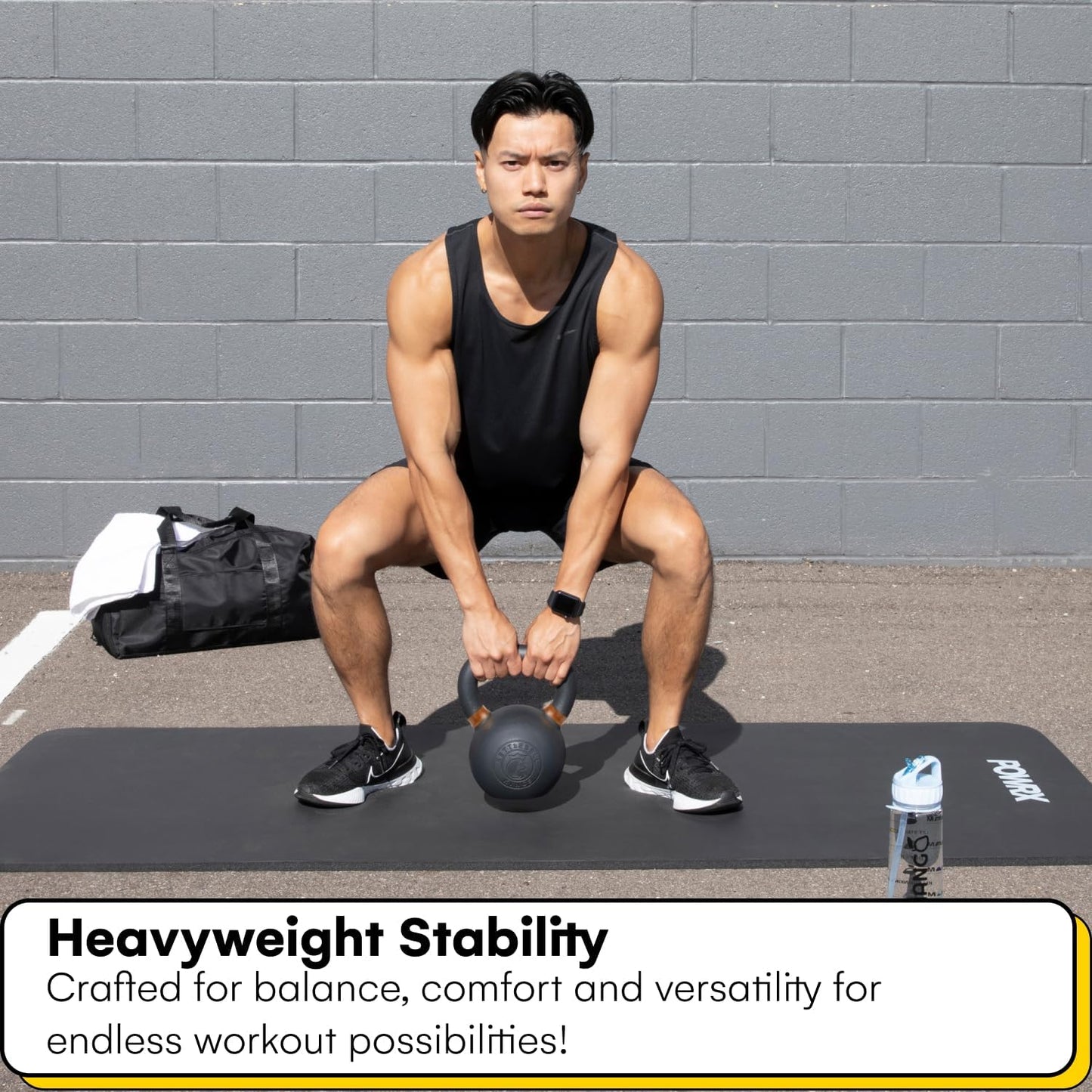 Powder Coated Kettlebells Set (9-97 lb) - Strength Training Weights for Home Gym