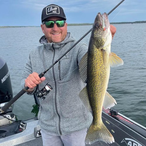 Northland Fishing Tackle Pitchin' Puppet Darting Premium Fishing Jig for Snap Jigging & Pitching Walleyes, 1 Oz, Green Perch