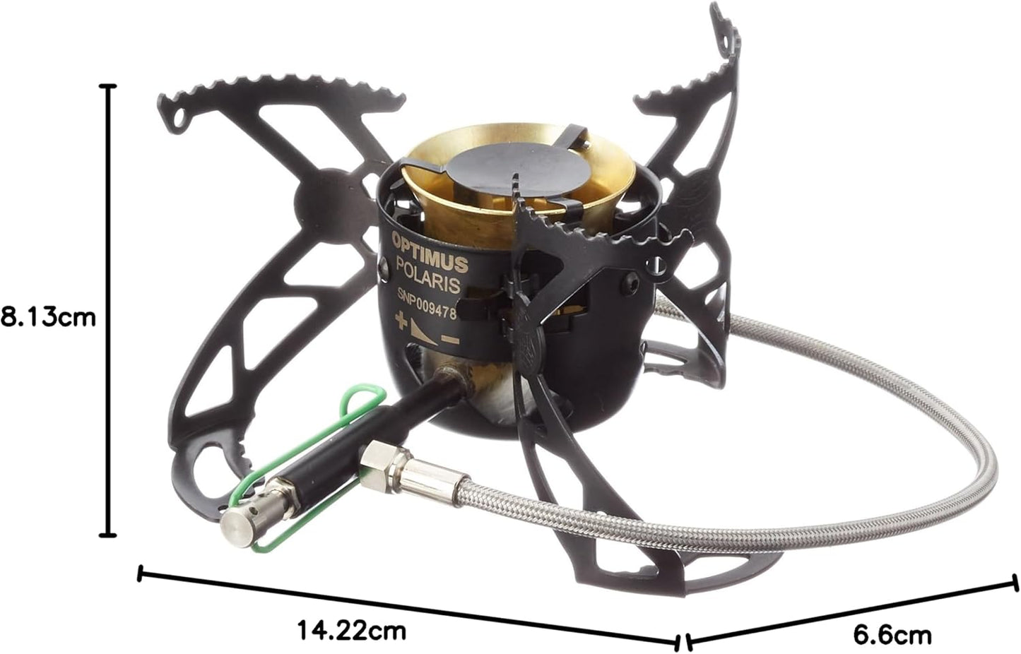 Optimus Polaris Optifuel Stove, Liquid or Canister Fuel type, Camping, Backpacking, Emergency Preparedness, Durable Metal Construction
