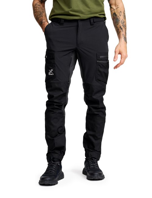 RevolutionRace Rambler Lightweight Pro Pants for Men, Lightweight Outdoor and Hiking Pants, Black, XXL