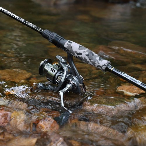 Sougayilang Fishing Rod and Reel Combo, Stainless Steel Guides Fishing Pole with Spinning Reel Combo for Bass Fishing-5'10'' with XB2000