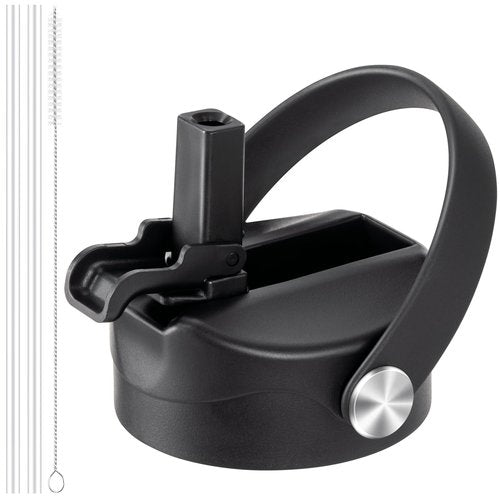Soledea Replacement Straw Lid for Hydro Flask Wide Mouth Water Bottles, Leak-Proof Sport Lid with Flexible Handle Compatible with Hydro Flask Wide Mouth 12/16/18/20/32/40 oz