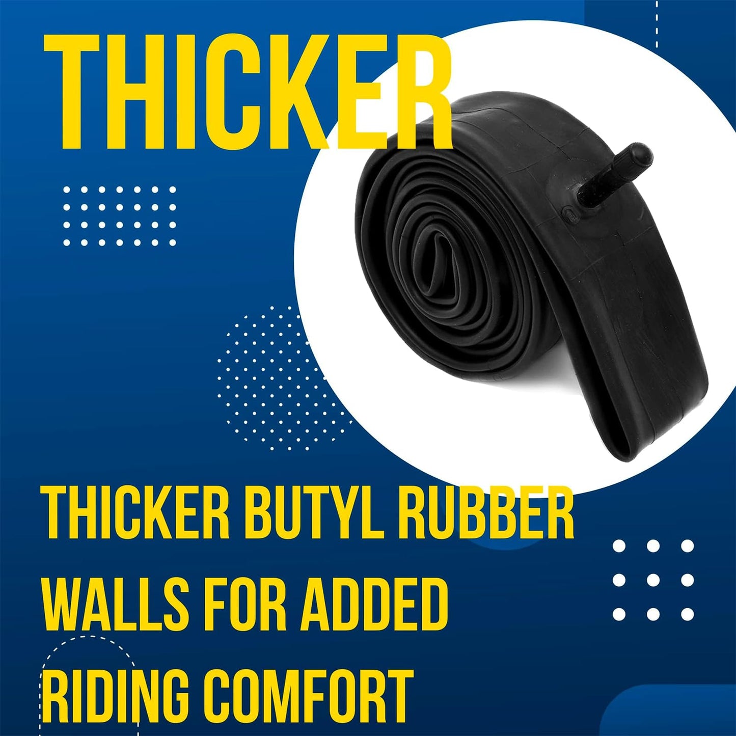 (4-Pack) CALPALMY 26" x 1.75/2.125 Road and Mountain Bike Inner Tubes with Schrader Valve 32mm for Road/Mountain Bikes Like Schwinn Koen, Elm, High Timber More.