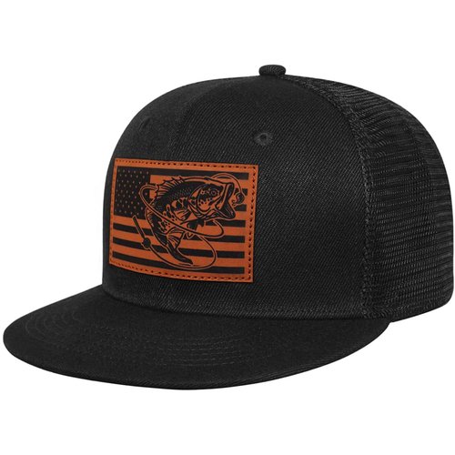 Pnkvnlo Fishing Gifts for Men Snapback Fishing Hats - Outdoor Fishing Hat for Men American Flag Trucker Hat Fishing