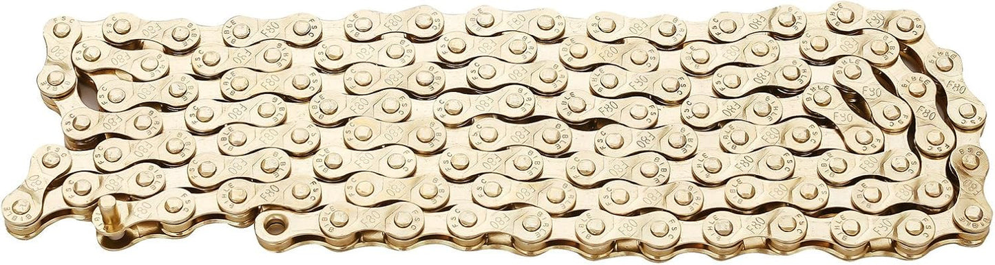 FSC 6,7,8 Speed 116L Bicycle Chains, Silver,Gold (1/2x3/32-Inch)