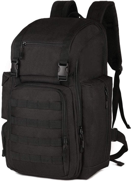 ArcEnCiel 40L Tactical Backpack Military Shoes Bags Daypack Assault Pack Bug Out Bag Molle Rucksack - Rain Cover Included