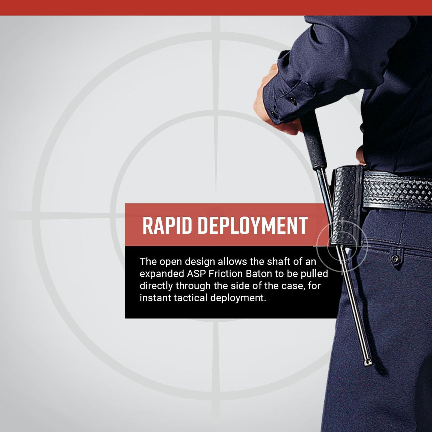 ASP SideBreak Scabbard Baton Holder F-Series Self-Defense Friction Baton, Holds Expandable Baton for Police, Law Enforcement, Security Guards