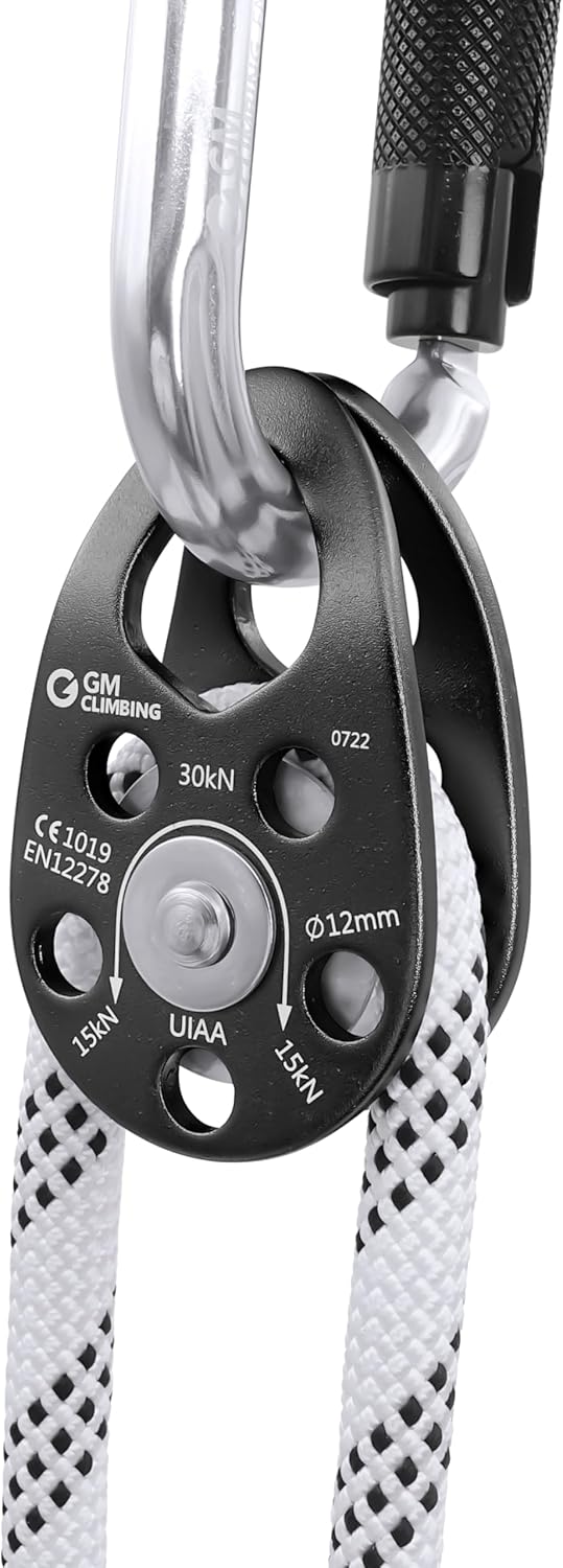 GM CLIMBING Swing Cheek Micro Pulley 30kN CE UIAA Certified