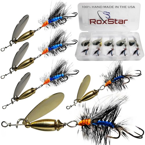 RoxStar Fly Strikers Blue Series | Proven Nationwide to Out-Fish Any Trout Spinner | Hand-Crafted in The USA | Stop Fishing - Start Catching!