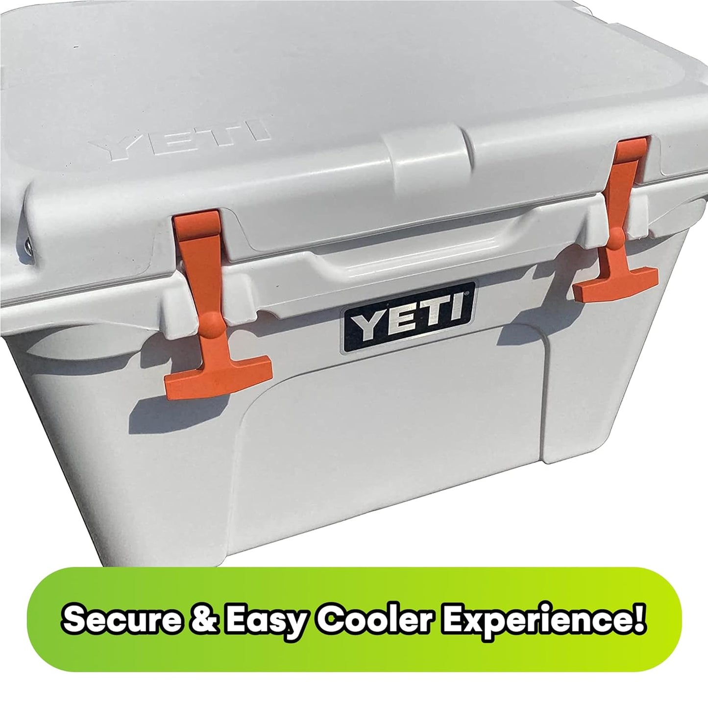 Beast Cooler Accessories 2-Pack Replacement Lid Latches for Yeti and RTIC - Black Rubber, Cooler Latches Replacement for Yeti, RTIC, and More - Hard Handle Grips, 20 Inches