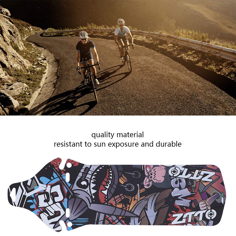 Qiilu Bicycle Saddle Mudguard, Road Mountain Bike Bicycle Rear Wheel Tire Mudguards Mud Guard Accessory