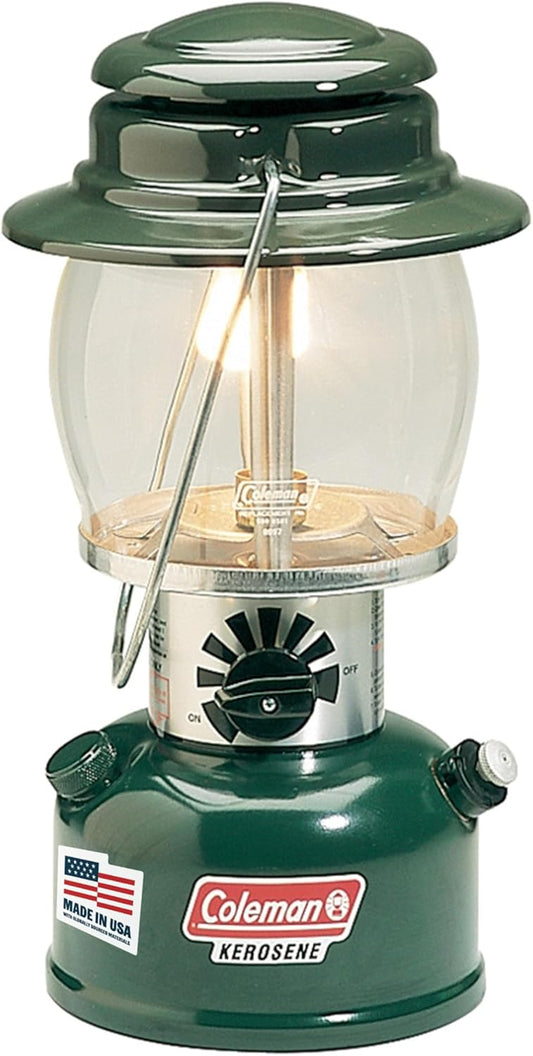 Coleman 700 Lumens Kerosene Lantern with Adjustable Brightness & Carry Handle, Great for Camping, Hunting, Emergencies, Power Outages, & More, Cost-Efficient Fueled Lantern