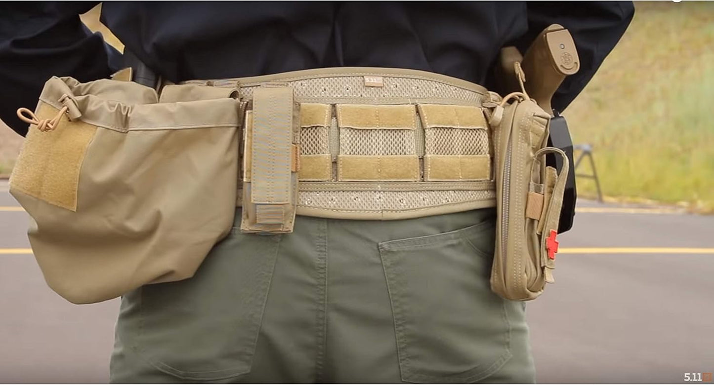 5.11 Tactical Unisex Combat Belt, Weather Resistant 500D Nylon, Style 58642