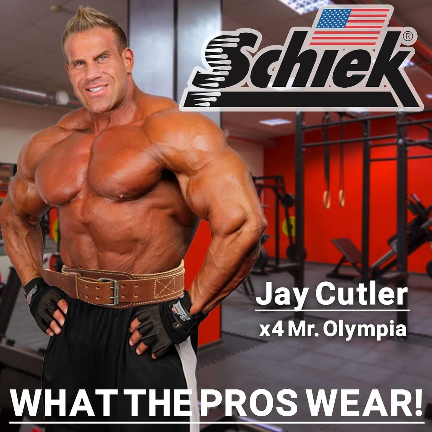Schiek Sports 2004 Leather 4 3/4" Weight Lifting Belt - Comfortable Weightlifting Belt