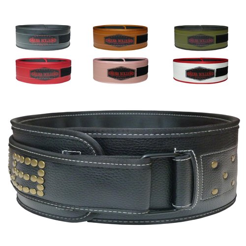 Nana BoLian Leather Weight Lifting Belt,5 Inch Wide Leather and SBR Lifting Belt, For Weightlifting, Strength Training and Squatting.Please Choose According to the Size Chart.