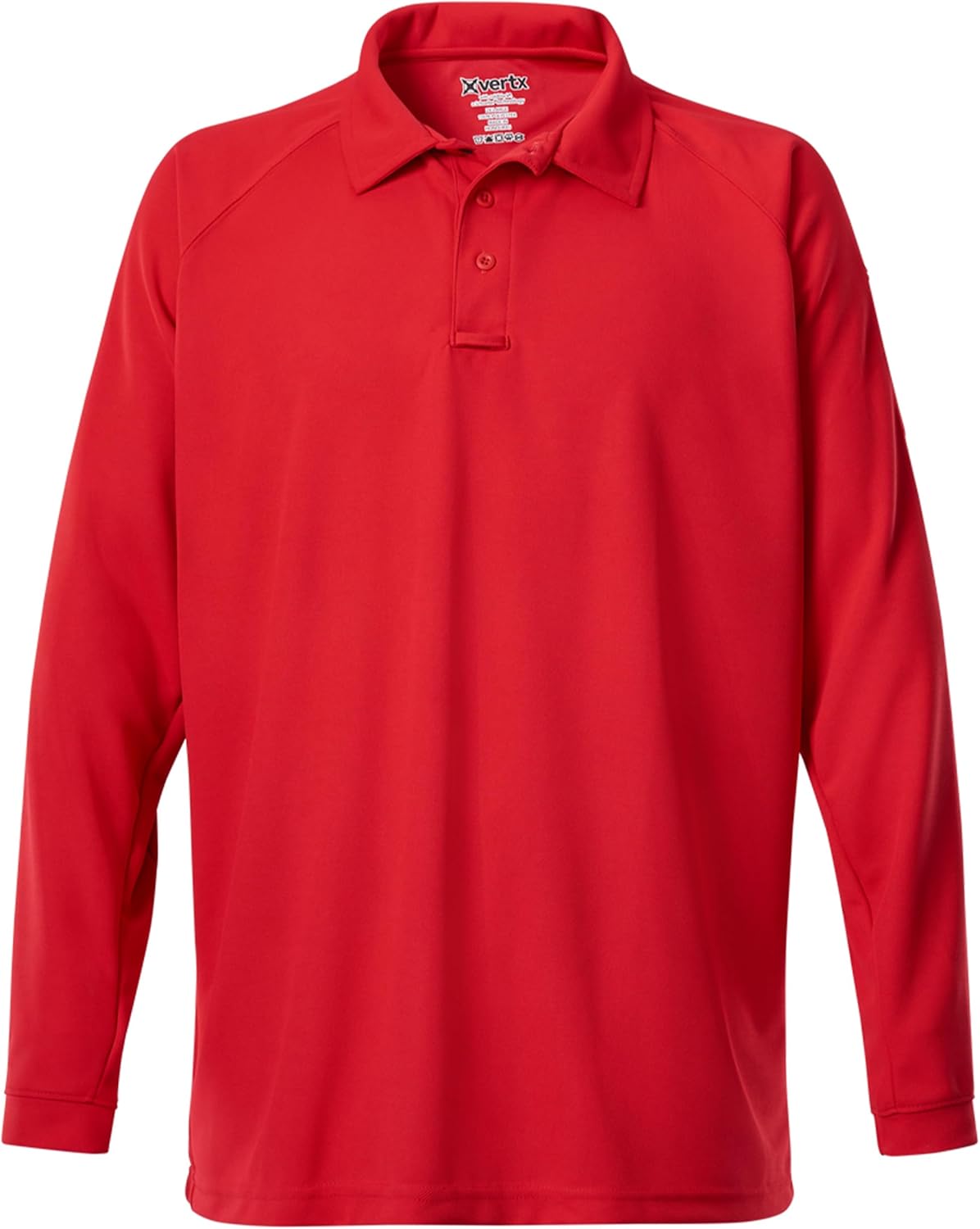 Vertx Mens Tactical Polo Shirt, Long Sleeve T-Shirt, Breathable, Tactical Clothing Gear, Police, Security, Relaxed Fit