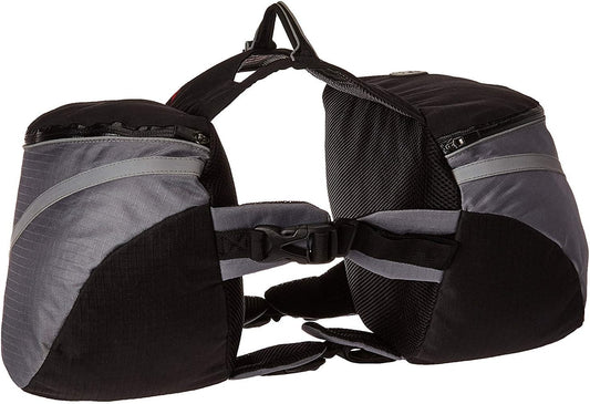 Doggles Dog Backpack, Extreme Medium, Gray/Black