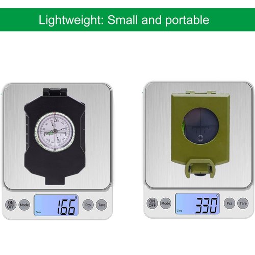Military Compass, JYEASTZ Survival Compass with Carrying Bag, Professional Lensatic Compasses with Inclinometer, Waterproof, Suitable for Camping, Hiking, Hunting
