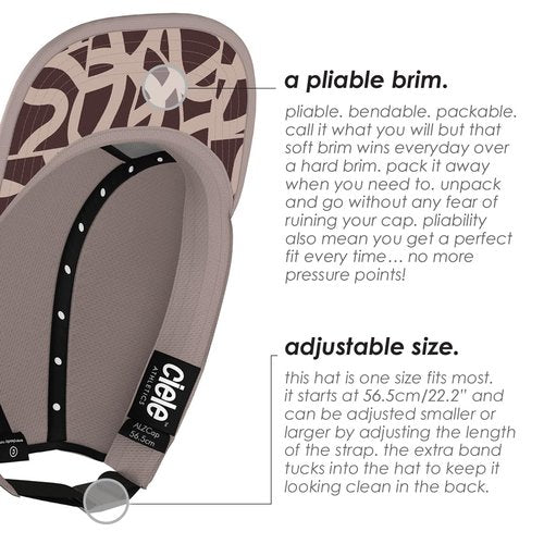 Ciele Athletics ALZCap Century SL - Premium SOFTflat Brim, Washable Moisture Wicking Running Hat with Sun Protection - Basa