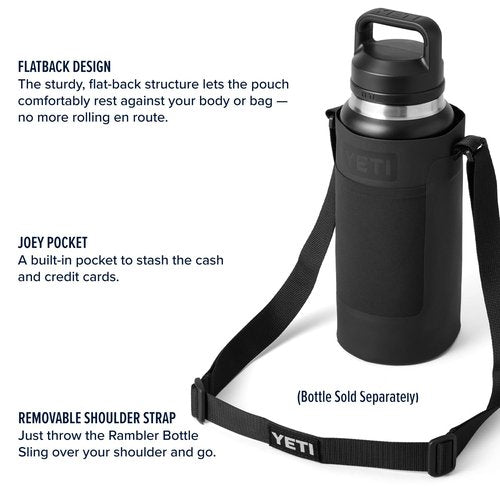 YETI Large Bottle Sling for Rambler 26 & 36 oz. Bottles, Black