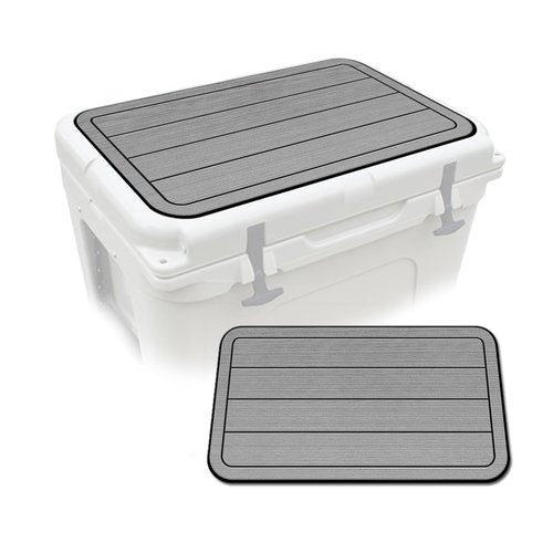 USATuff SeaDek EVA Mat Cooler Pad fits YETI 35 Tundra | Peel & Stick Application | Non Slip Comfort Accessories - Teak Lines (StormGray-Black)