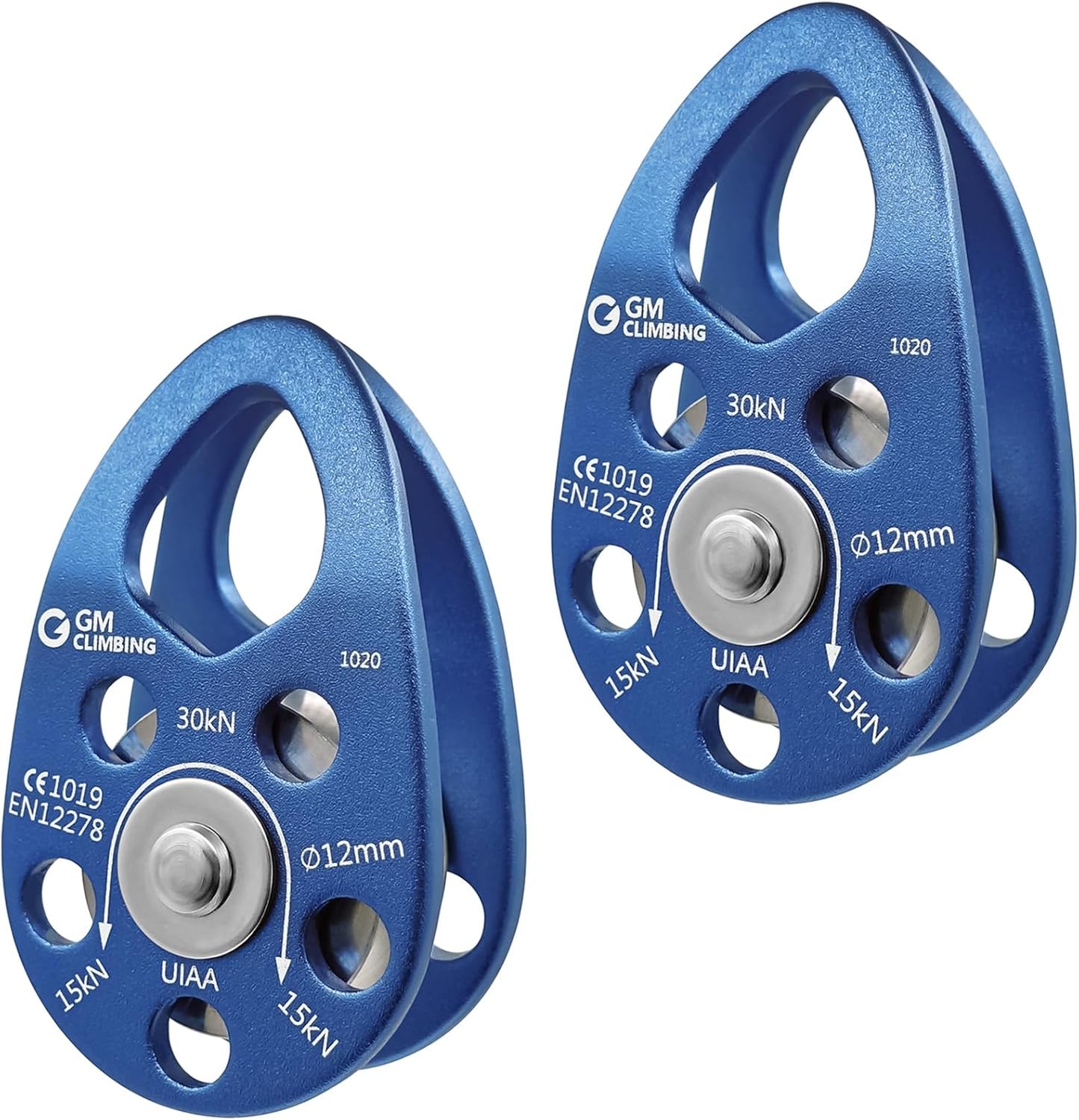 GM CLIMBING Swing Cheek Micro Pulley 30kN CE UIAA Certified