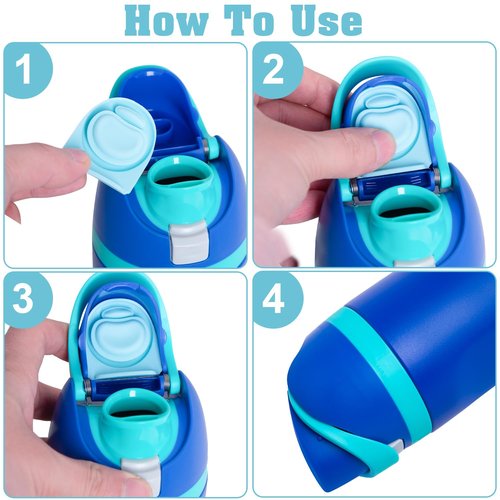 TIMEDIARY 2Pcs Replacement Stopper For Owala 19/24/32/40oz, Bottle Top Lid Gasket Compatible With Owala FreeSip Bottle Stopper Gasket For Picnics, Camping, Blue