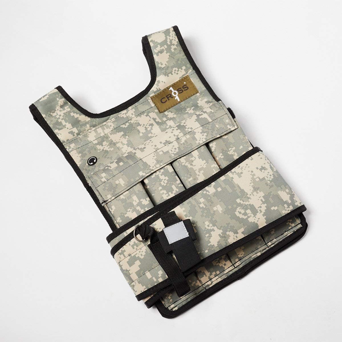 Adjustable Camouflage Weighted Vest Without Shoulder Pads