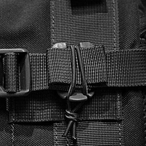 CAT Outdoors Web Dominator MOLLE Webbing Straps (4 Pack) - MOLLE Bungee Straps - Backpack Strap Keeper - Elastic Webbing Keepers - MOLLE Gear Straps (Black)