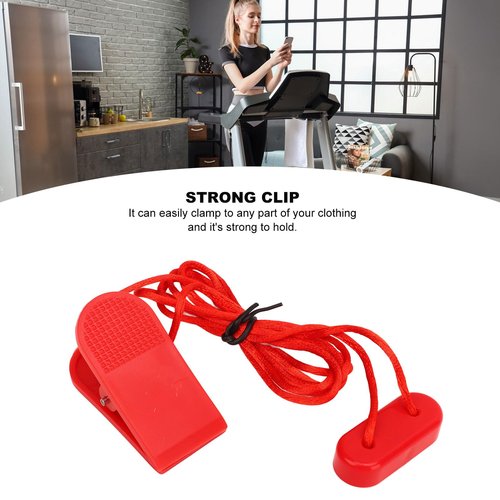 VGEBY 2pcs Treadmill Safety Key, Treadmill Universal Safety Key Replacement, Strong Clip, Magnetic Attraction for Running Machine