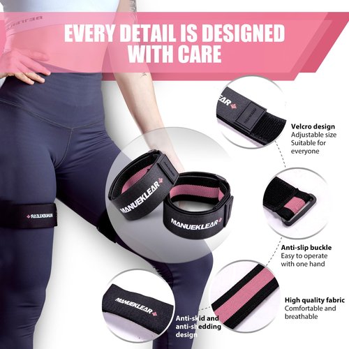MANUEKLEAR Blood Flow Restriction Bands for Women Glutes Leg, Booty Bands for Women Butt Lift, BFR Occlusion Thigh Bands for Workout Squat Hip Building
