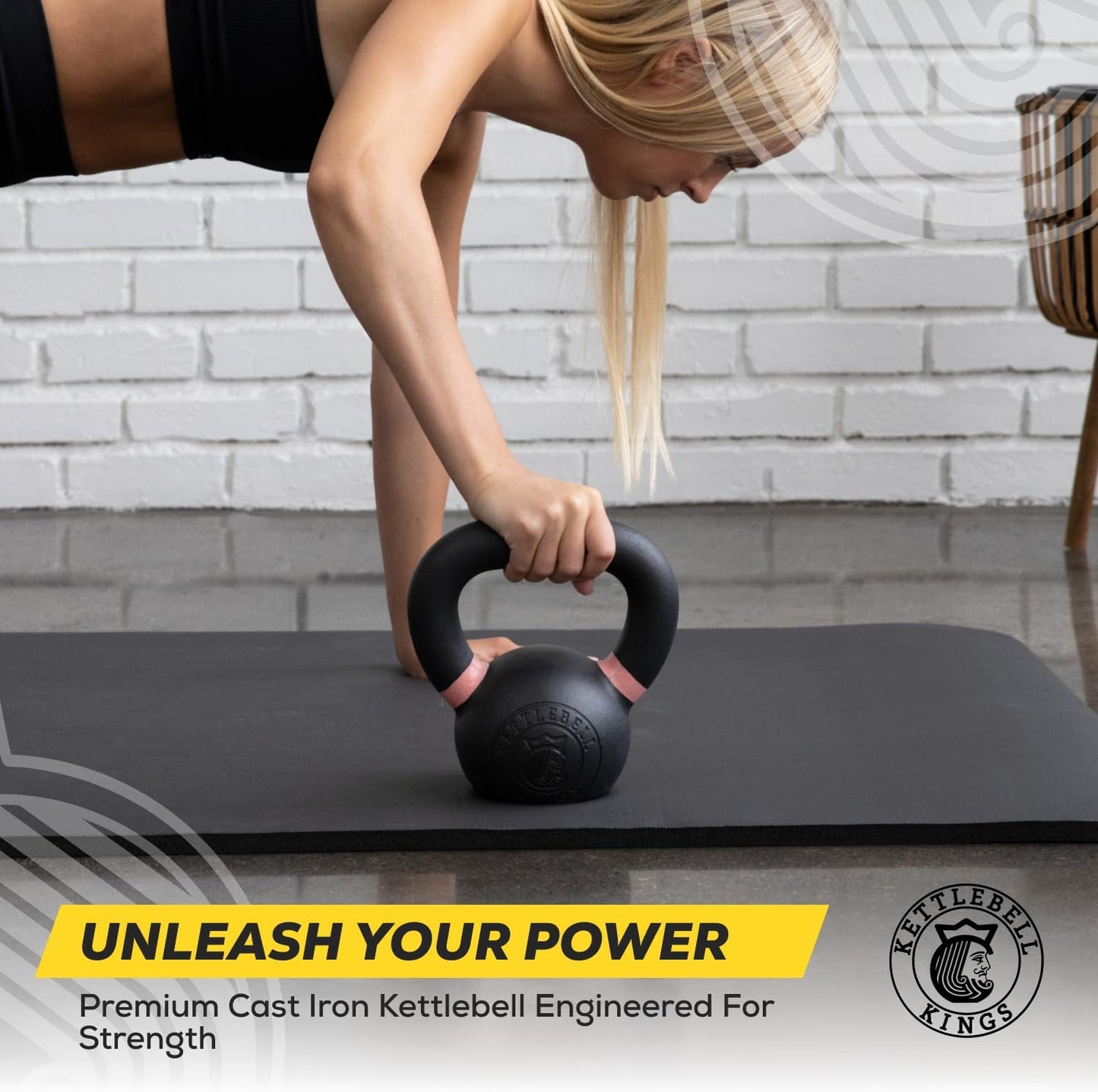 Powder Coated Kettlebell Weights 5-90 LB | Durable Gym Equipment for Strength Training