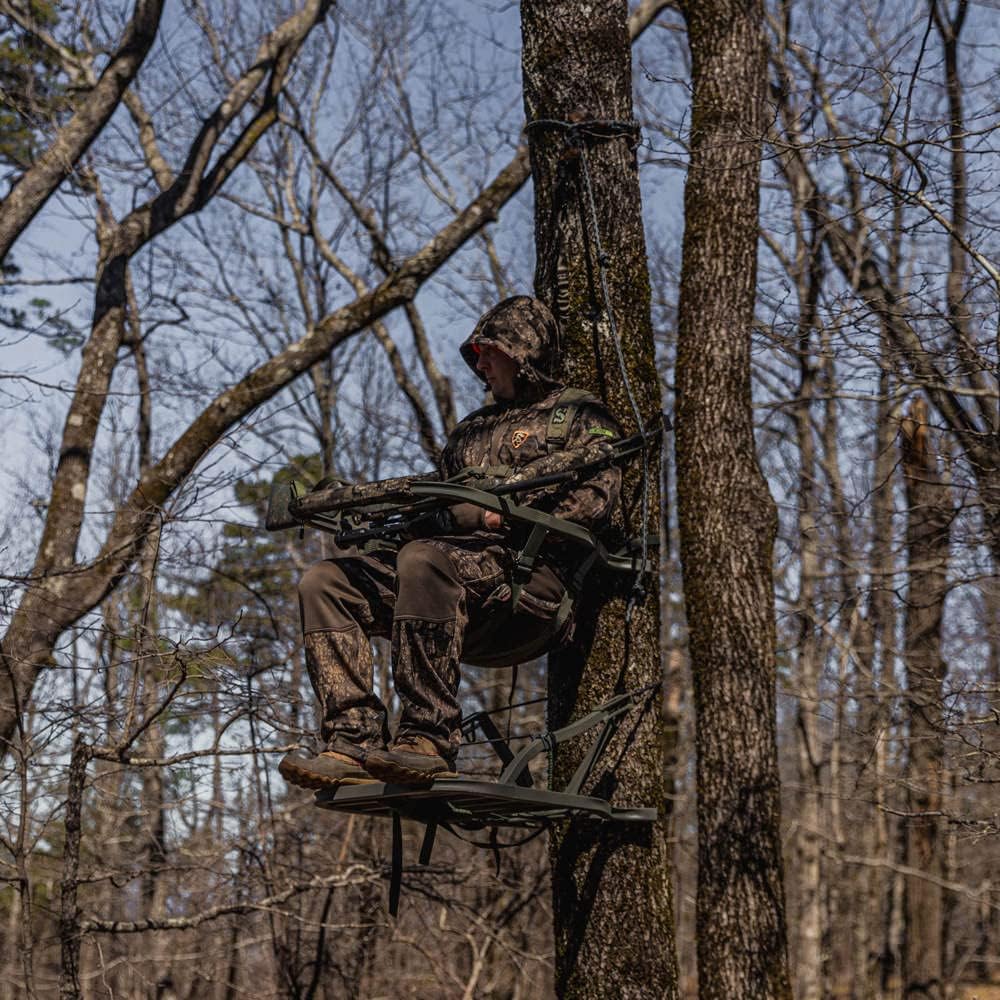 Viper SD Climbing Treestand by Summit Treestands - Lightweight Camo Design